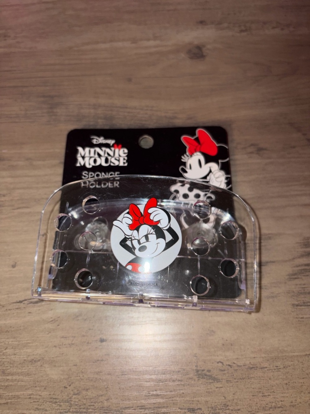 🆕💜Disney Minnie Mouse Sponge Holder w/ Suction Cups|Kitchen Sink Organizer Decor